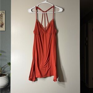 Secret Treasures Red Lace Trim Dress